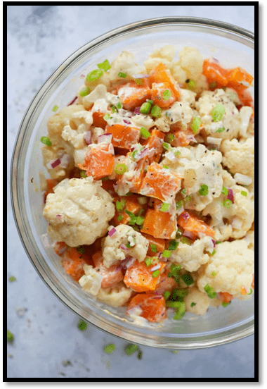 Roasted Butternut Squash Cauliflower Salad