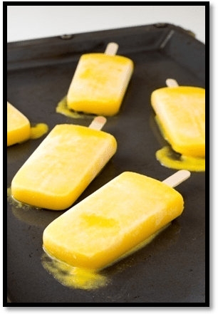 Mango Coconut Popsicles
