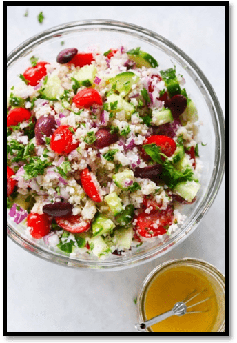 Mediterranean Cauliflower Salad