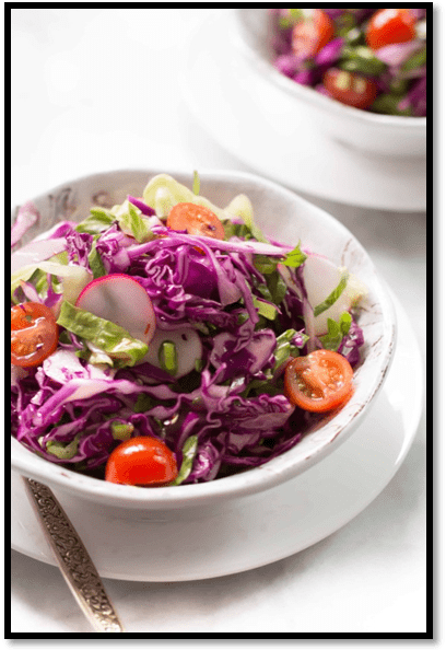 Quick Easy Red Cabbage Salad