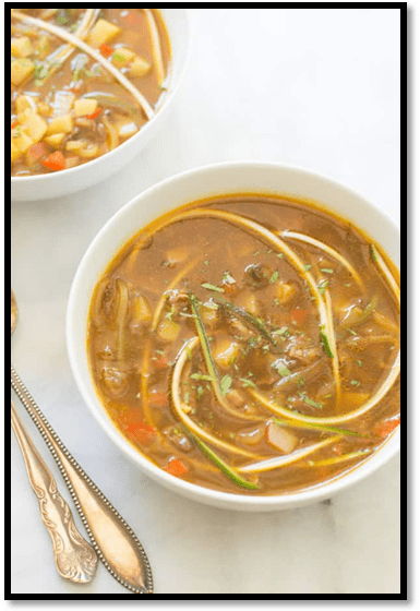 Zucchini Noodle Soup