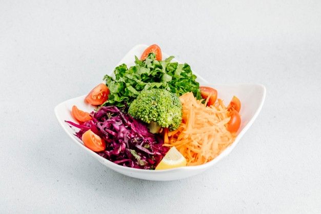 Rainbow Salad With Feta Dressing