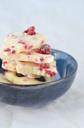 Raspberry And White Chocolate Bark