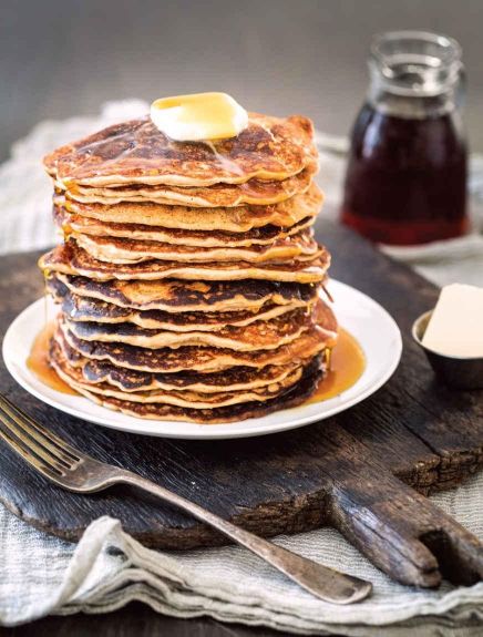 Maple–Peanut Butter Pancakes