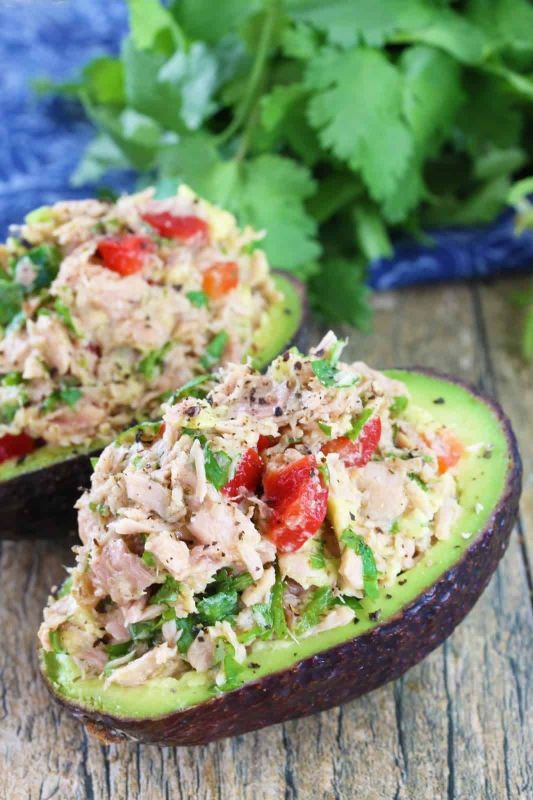TUNA STUFFED AVOCADO