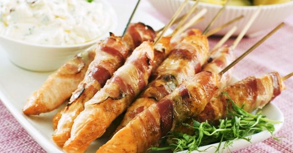 SALMON SKEWERS