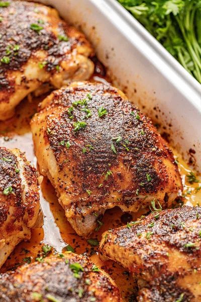 BAKED CHICKEN THIGHS