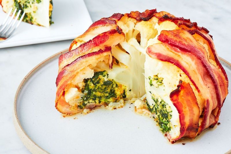BACON WRAPPED CAULIFLOWER