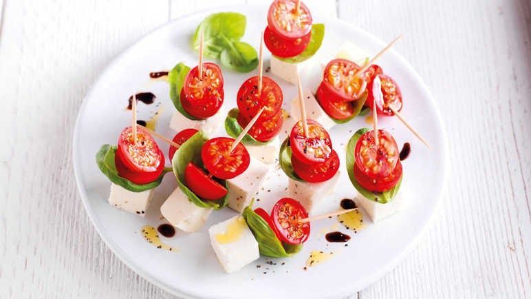 MARINATED FETA SKEWERS