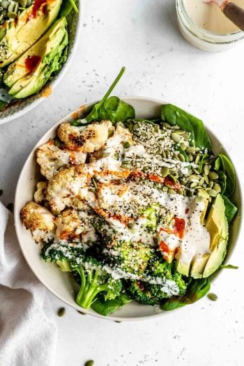 ROASTED CAULI BROCCOLI BOWL