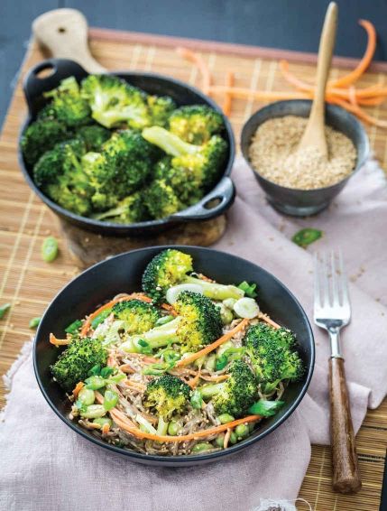 Spicy Sesame Soba Noodle Bowl