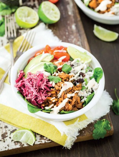 Jackfruit Carnitas Burrito Bowl