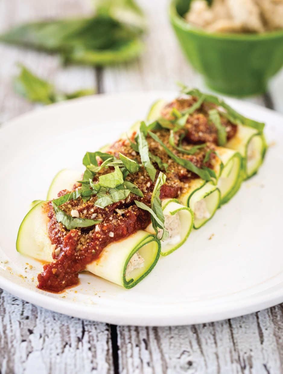No-Bake Zucchini Manicotti