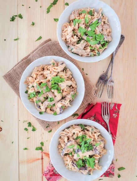 Shiitake Stroganoff
