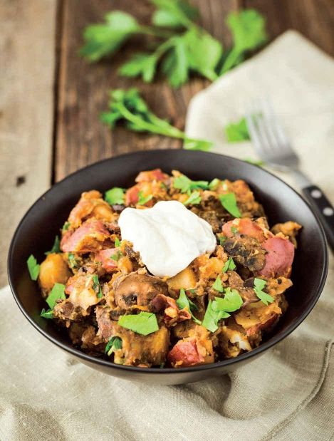 Smoky Shroom Sausage & Red Potato Goulash