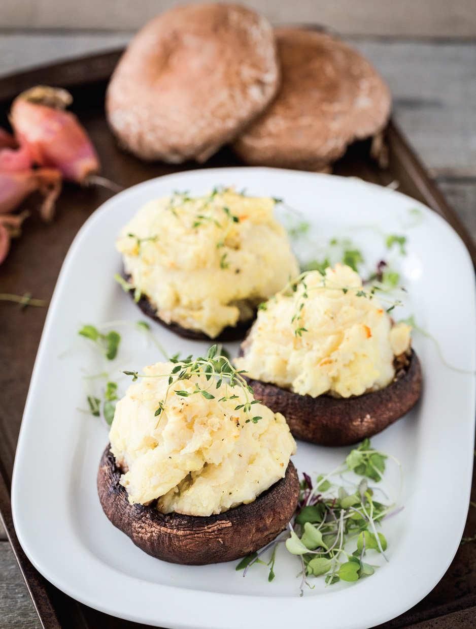 Truffled Mashed Potato–Stuffed Portobellos