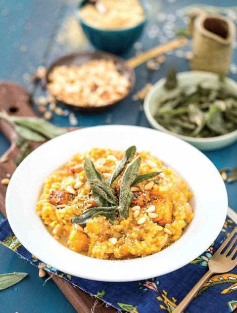 Butternut Squash Risotto with Sage Butter