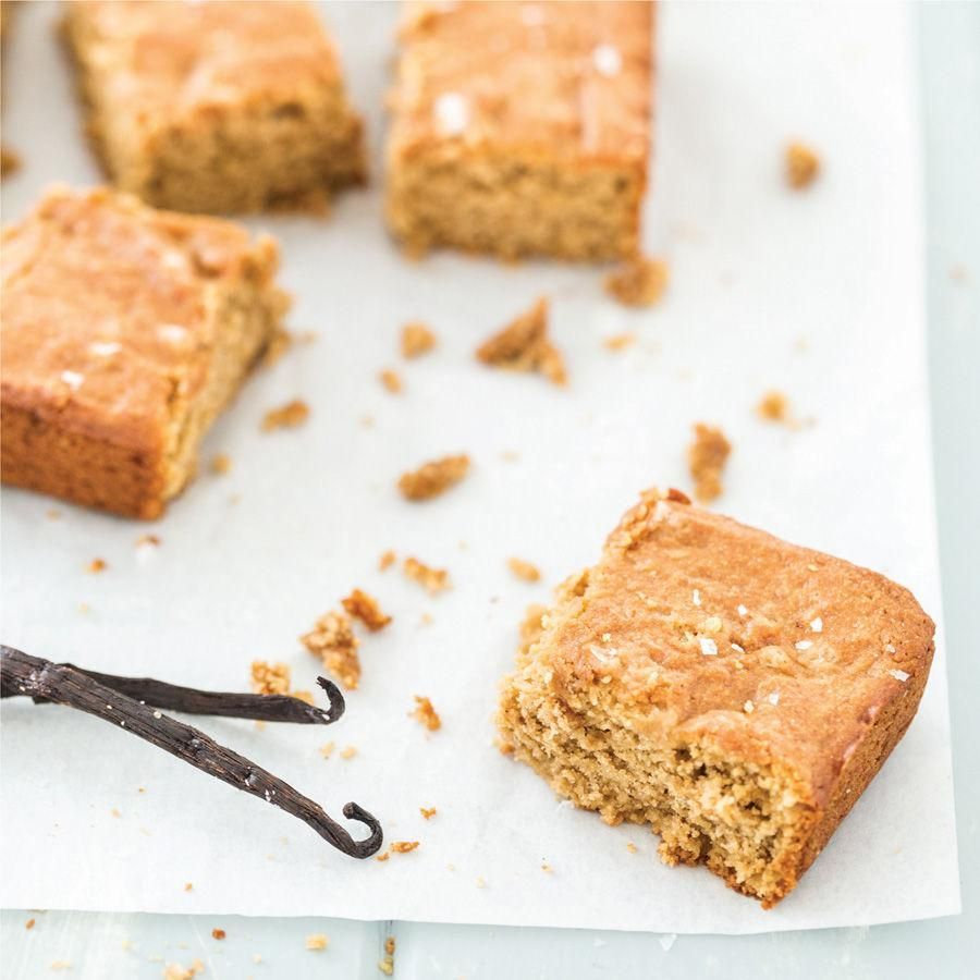 Salted Vanilla Maple Blondies