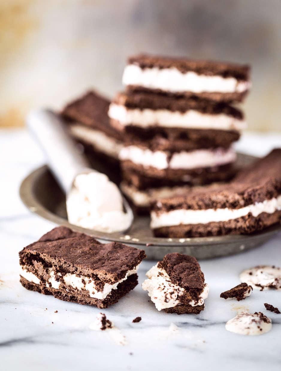 Brownie Ice Cream Sandwiches