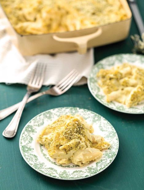 Cauliflower Alfredo Baked Ziti
