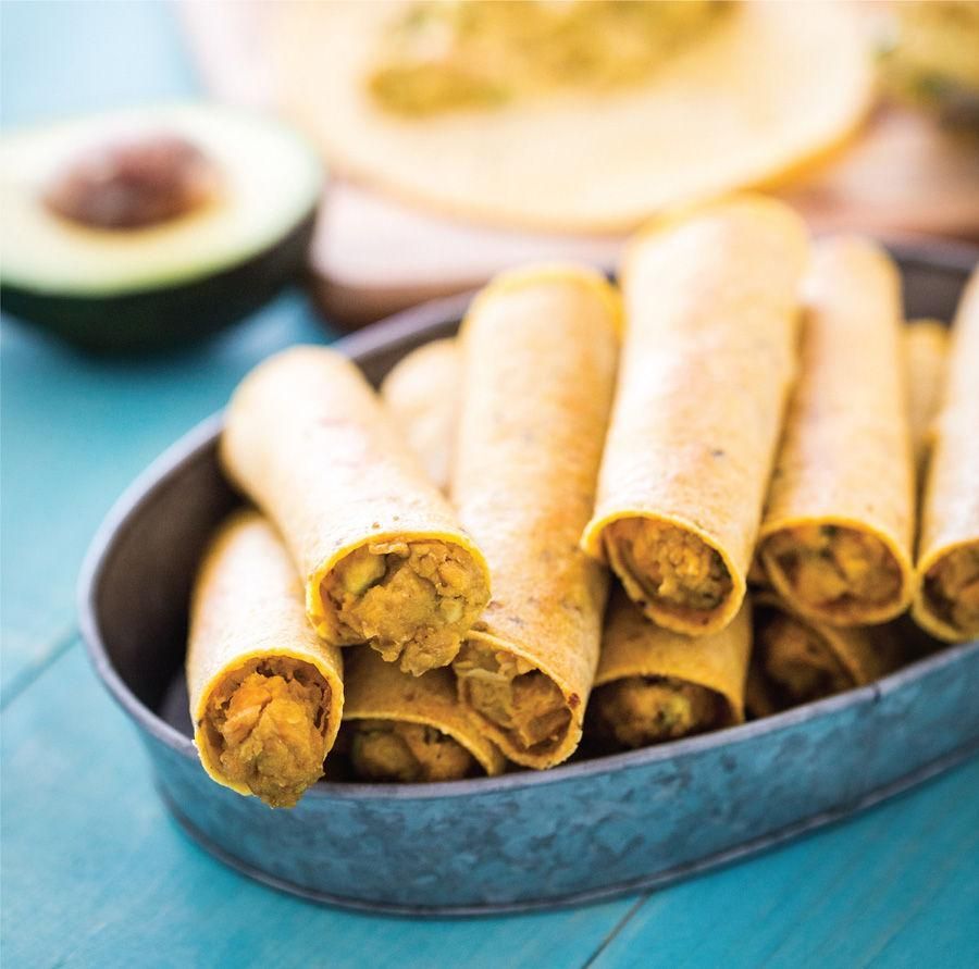 Chickpea-Avocado Taquitos