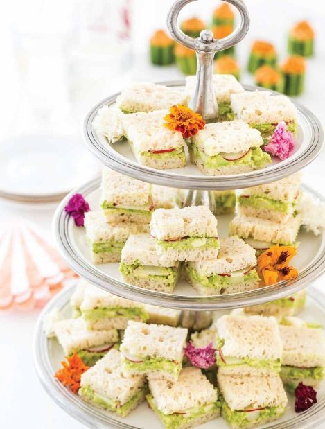 Avocado & Hearts of Palm Tea Sandwiches