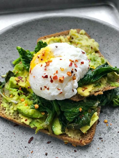 Pan-fried Avocado With eggs