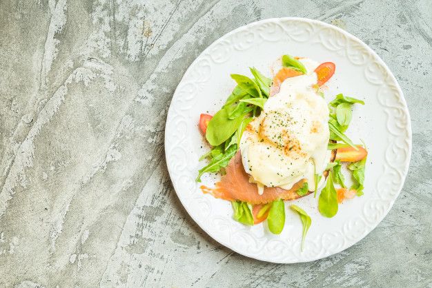 Fried Egg With smoked Salmon