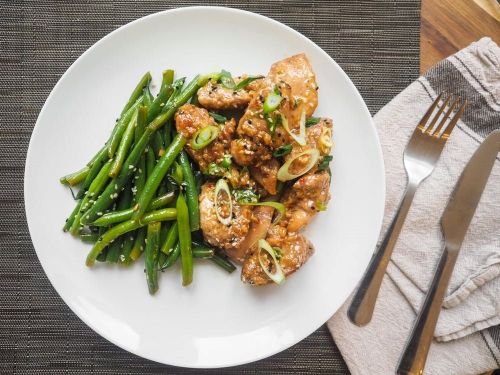Sesame Chicken With Green Beans