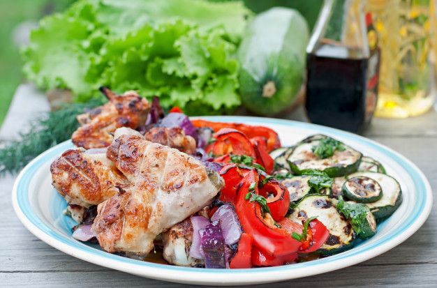 Grilled Chicken And Veggies