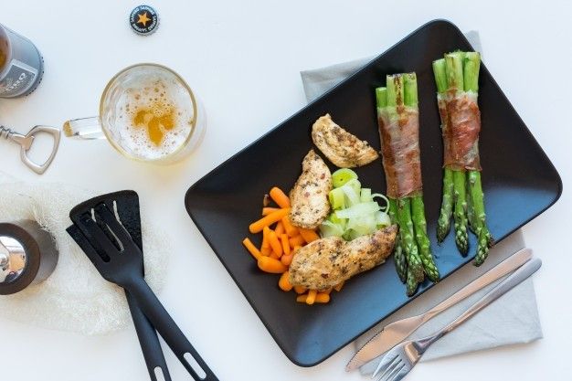 Bacon wrap Asparagus with Chicken