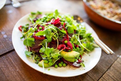Beetroot Sunflower Sprout Salad